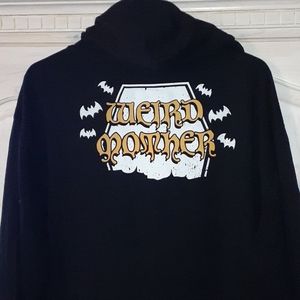 Weird Mother Plus Size Lightweight Black Hoodie 2X